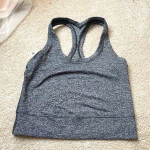 LULULEMON GRAY CROP TANK SIZE 6
